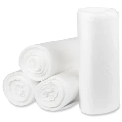 Pitt Plastics Eco Strong Plus 38 in. x 58 in. 16 mic 60 Gallon Can Liners - Natural (200/Carton)