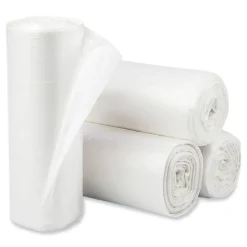 Pitt Plastics Eco Strong Plus 40 in. x 46 in. 16 mic 40 Gallon Can Liners - Natural (250/Carton)