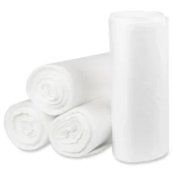 Pitt Plastics Eco Strong Plus 40 in. x 46 in. 14 mic 40 Gallon Can Liners - Natural (250/Carton)