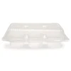 Plastifar Bakery Containers, Muffin/Cupcake, 7.25 x 9.88 x 3.13, Clear, 250/Carton