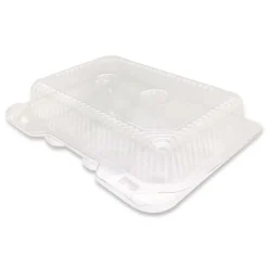 Plastifar Bakery Containers, Muffin/Cupcake, 7.25 x 9.88 x 3.13, Clear, 250/Carton