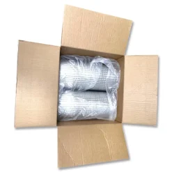 Plastifar Bakery Containers, 8-in Cake, 9.7-in Diameter x 5-in h, Black/Clear, 100/Carton