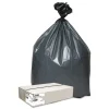 Platinum Plus 33 Gallon 1.35 mil 33 in. x 40 in. Can Liners - Gray (50/Carton)