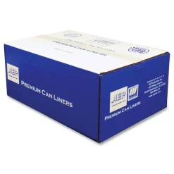 Platinum Plus 39 in. x 56 in. 60-Gallon 1.55 mil. Can Liners - Gray (50/Carton)