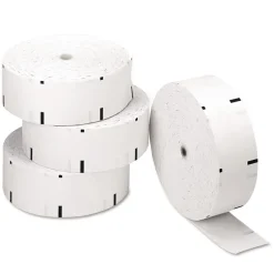 PM Company 3.13 in. x 1,960 ft. 0.69 in. Core Direct Thermal Printing Thermal Paper Rolls - White (4/Carton)