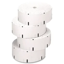 PM Company 3.13 in. x 1,960 ft. 0.69 in. Core Direct Thermal Printing Thermal Paper Rolls - White (4/Carton)