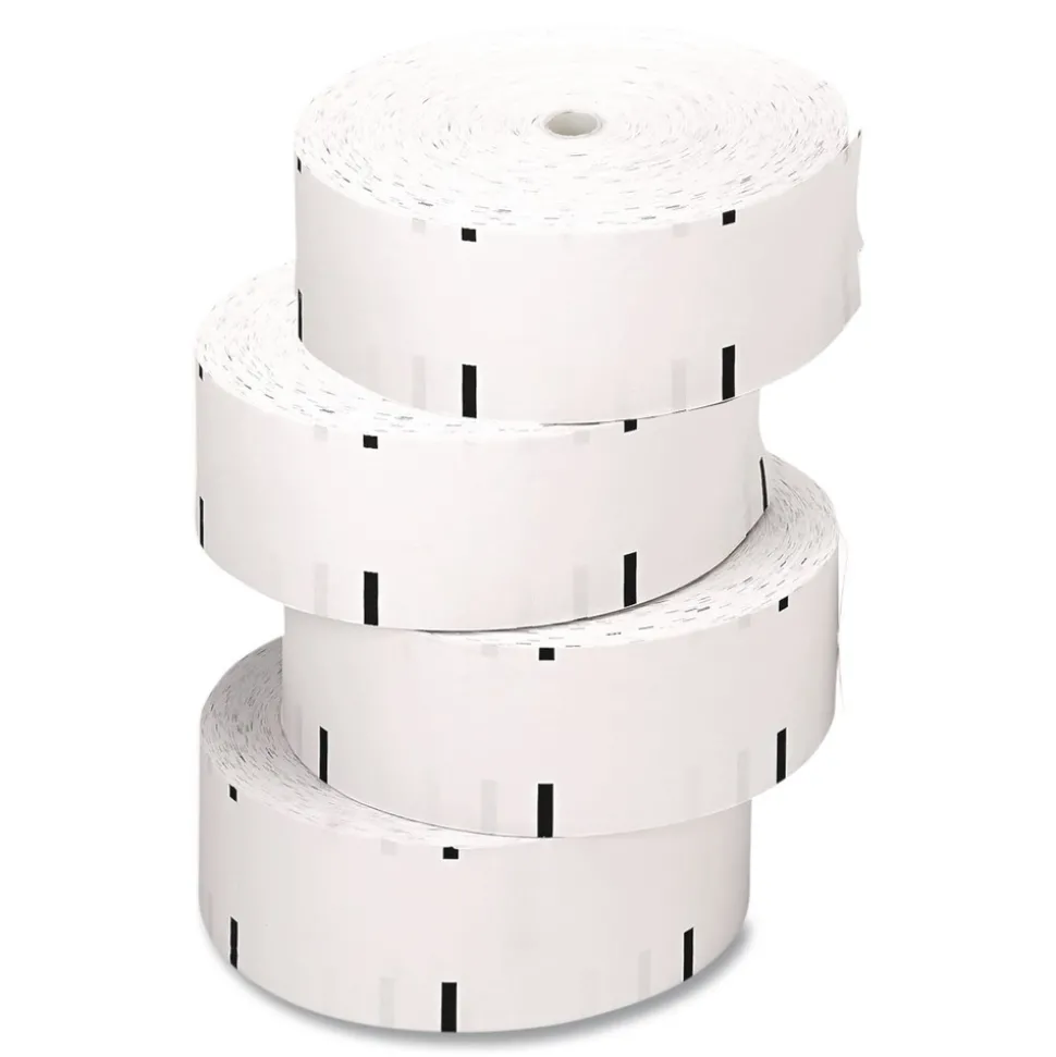 PM Company 3.13 in. x 1,960 ft. 0.69 in. Core Direct Thermal Printing Thermal Paper Rolls - White (4/Carton)