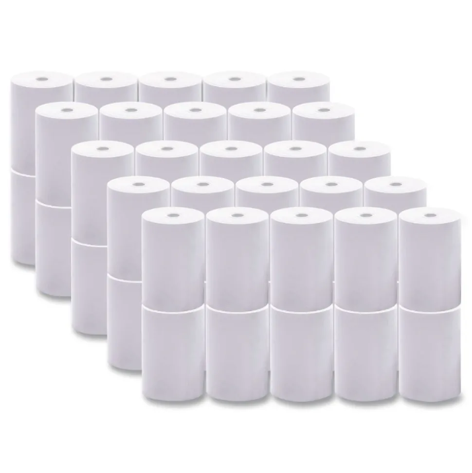 PM Company 2.25 in. x 85 ft. 0.45 in. Core Direct Thermal Printing Paper Rolls - White (50/Carton)