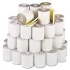 PM Company 3 in. x 90 ft. Impact Printing Carbonless Paper Rolls - White/Canary (50/Carton)