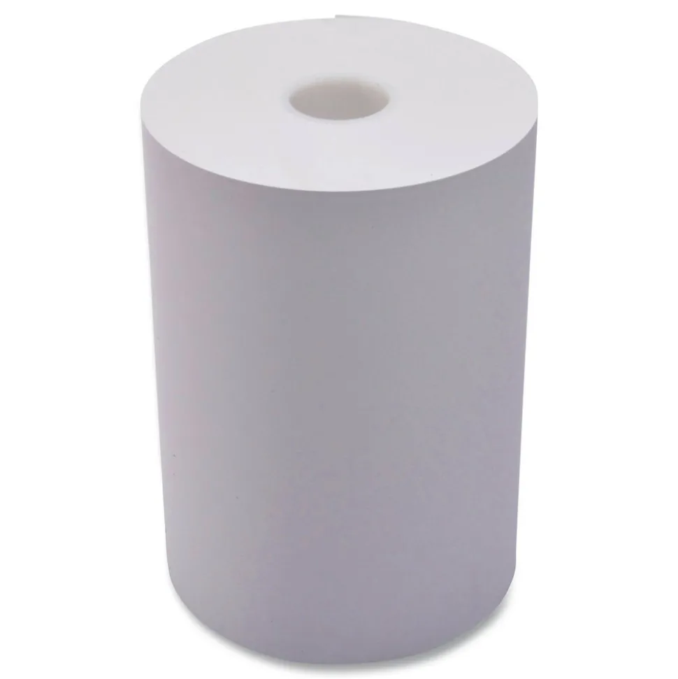 PM Company 3.25 in. x 243 ft. 1-Ply Impact Bond Paper Rolls - White (4/Pack)