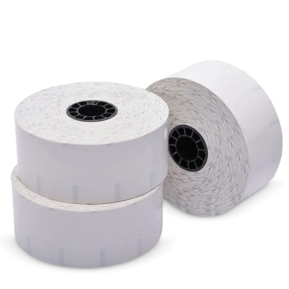 PM Company 2.28 in. x 270 ft. Sticky Media - White (12 Rolls/Carton)