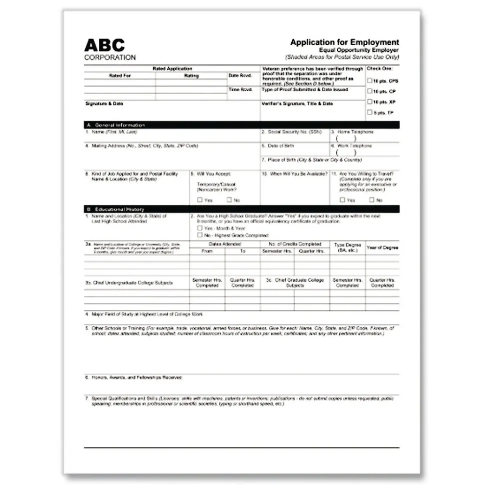 PM Company 8.5 in. x 11 in. 2-Part Digital Carbonless Paper - White/Canary (5000/Carton)