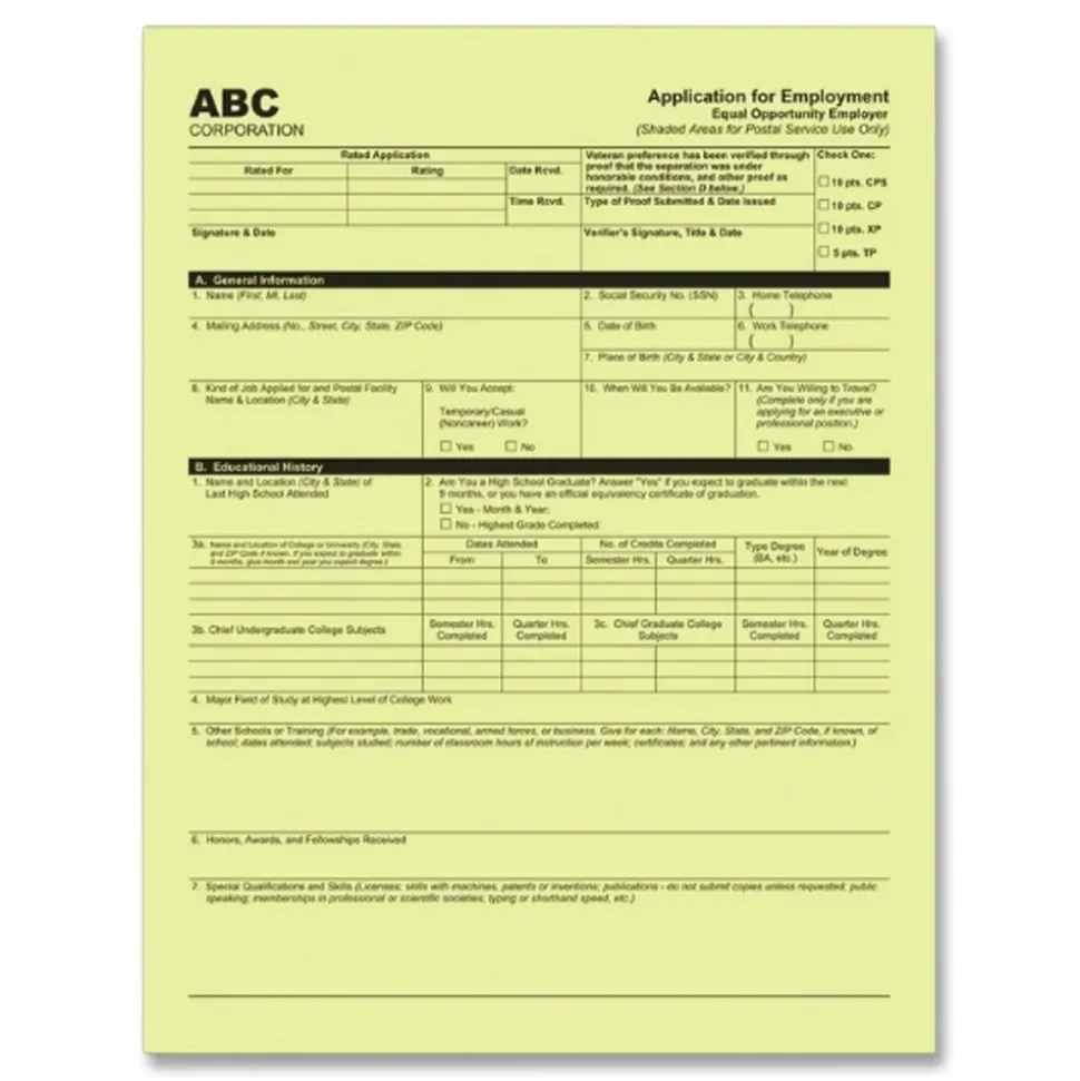 PM Company 8.5 in. x 11 in. 2-Part Digital Carbonless Paper - White/Canary (5000/Carton)