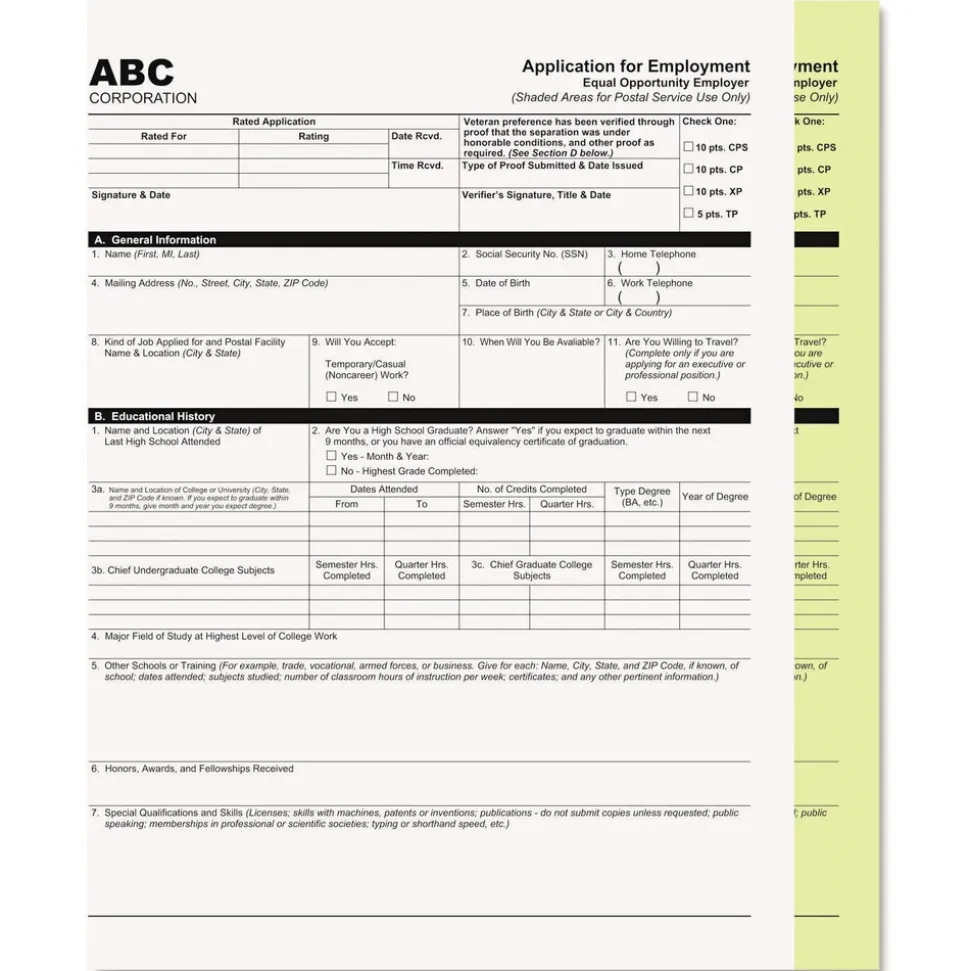 PM Company 8.5 in. x 11 in. 2-Part Digital Carbonless Paper - White/Canary (5000/Carton)