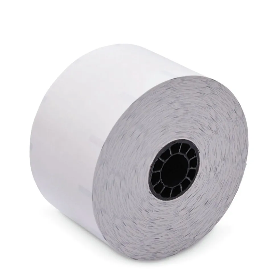 PM Company ICX90232634 2.28 in. x 350 ft. Sticky Media - White (12 Rolls/Carton)