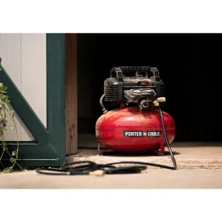 Porter-Cable 0.8 HP 6 Gallon Oil-Free Pancake Air Compressor