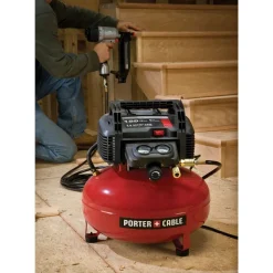 Porter-Cable 0.8 HP 6 Gallon Oil-Free Pancake Air Compressor