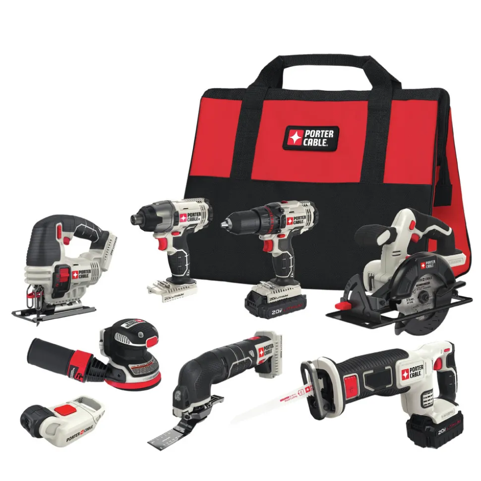 Porter-Cable 20V MAX Lithium-Ion 8-Tool Combo Kit