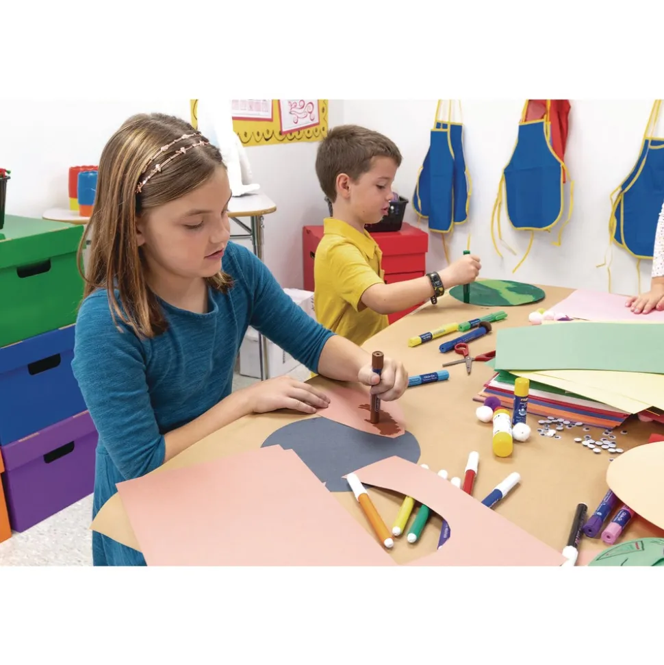 Prang 12 in. x 18 in. 50 lbs. Text Weight SunWorks Construction Paper - Assorted Colors (25 Packs/Carton)