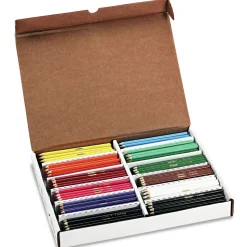 Prang 3.3 mm 2B Colored Pencil Set Master Pack - Assorted Lead/Barrel Colors (288/Box)