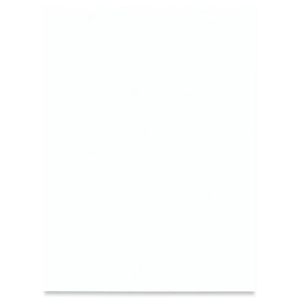 Prang SunWorks 9 in. x 12 in. 50 lbs. Text Weight Construction Paper - Bright White (50/Pack)