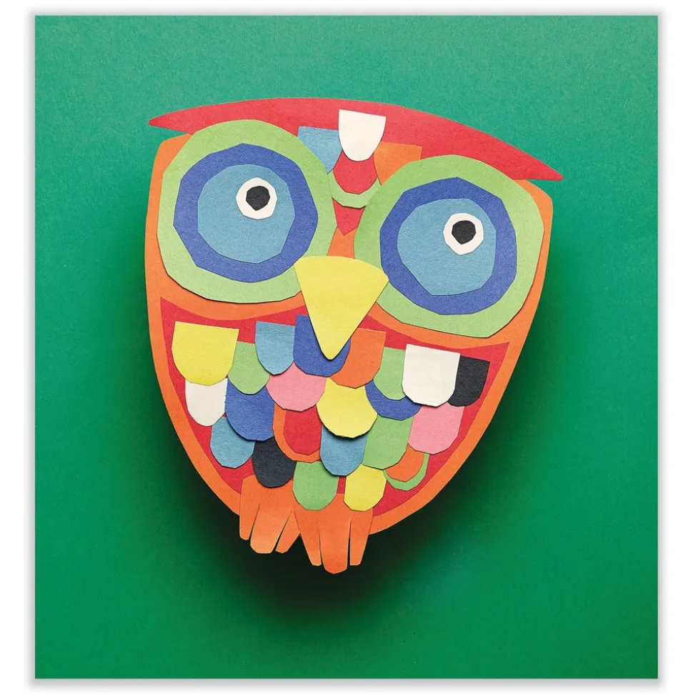 Prang SunWorks 9 in. x 12 in. 50 lbs. Text Weight Construction Paper - Holiday Green (50/Pack)