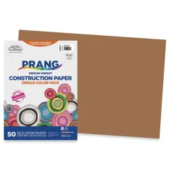 Prang SunWorks 12 x 18 Construction Paper - Light Brown (50/Pack)