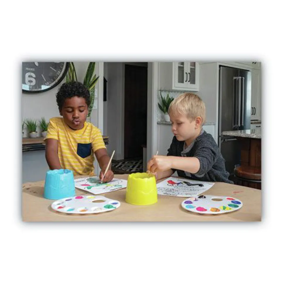 Prang X10796 16 oz. Dispenser-Cap Bottle Washable Paint - 12 Assorted Colors (12/Set)