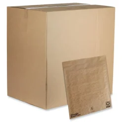 Pregis EverTec 12 in. x 15 in. No. 5 Self-Adhesive Closure Kraft Paper Curbside Recyclable Padded Mailer - Brown (100/Carton)