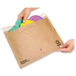 Pregis EverTec 12 in. x 9 in. No. 2 Self-Adhesive Closure Kraft Paper Curbside Recyclable Padded Mailer - Brown (100/Carton)
