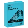 PrintWorks Professional 8.5 in. x 11 in. 65 lbs. Text Weight Color Cardstock - Blue (1-Ream)