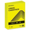 PrintWorks Professional 8.5 in. x 11 in. 65 lbs. Text Weight Color Cardstock - Lemon Yellow (1-Ream)