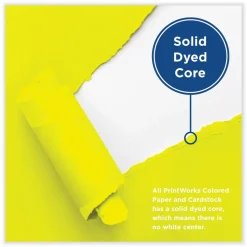 PrintWorks Professional 8.5 in. x 11 in. 65 lbs. Text Weight Color Cardstock - Lemon Yellow (1-Ream)