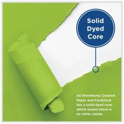 PrintWorks Professional 8.5 in. x 11 in. 65 lbs. Text Weight Color Cardstock - Emerald Green (1-Ream)