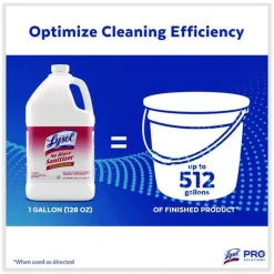 Professional LYSOL Brand 1 Gallon Bottle No Rinse Sanitizer Concentrate (4/Carton)