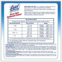Professional LYSOL Brand 1 gal. Disinfectant Heavy-Duty Bathroom Cleaner Concentrate (4/Carton)