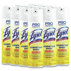 Professional LYSOL Brand 36241-04650 19 oz. Aerosol Spray Disinfectant Spray - Original Scent (12/Carton)