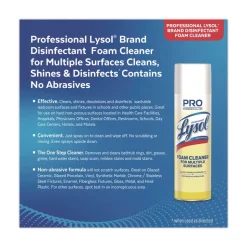 Professional LYSOL Brand 24 oz. Aerosol Spray Disinfectant Foam Cleaner (12/Carton)