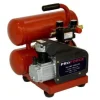 ProForce 1 HP 4 Gallon Oil-Free Twin Stack Air Compressor