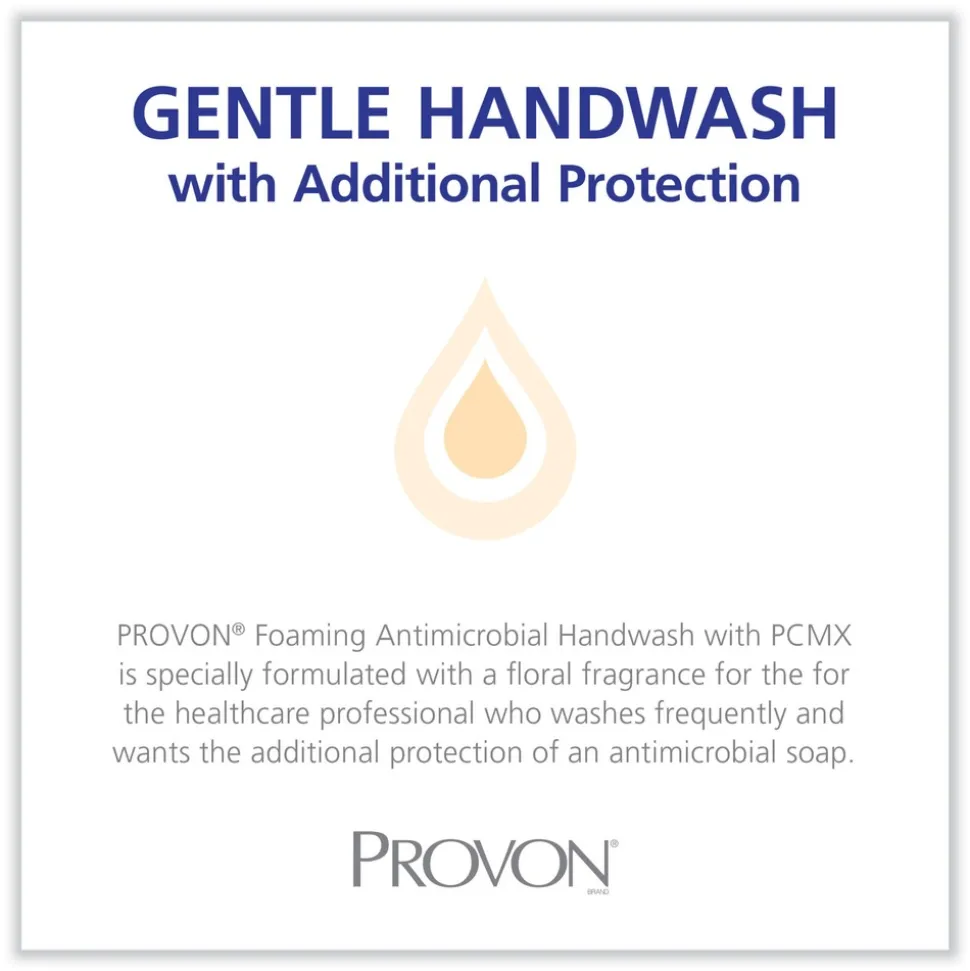 PROVON 1,200 milliliter Foaming Antimicrobial Handwash with PCMX Refill - Floral Scent (2/Carton)