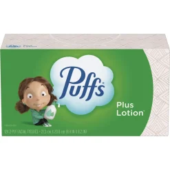 Puffs 2-Ply Plus Lotion Facial Tissue - White (24 Boxes/Carton)