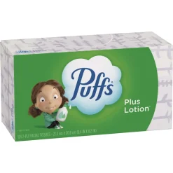 Puffs 2-Ply Plus Lotion Facial Tissue - White (24 Boxes/Carton)