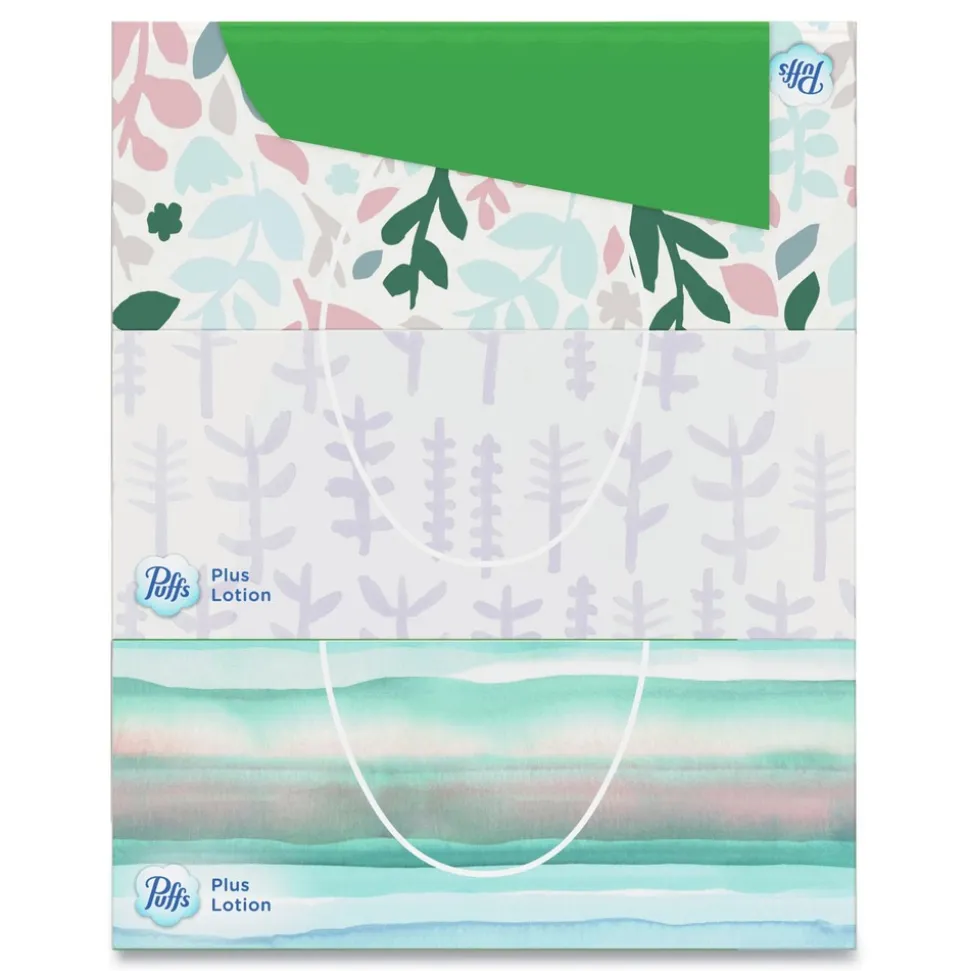 Puffs 2-Ply Plus Lotion Facial Tissue - White (8 Packs/Carton)