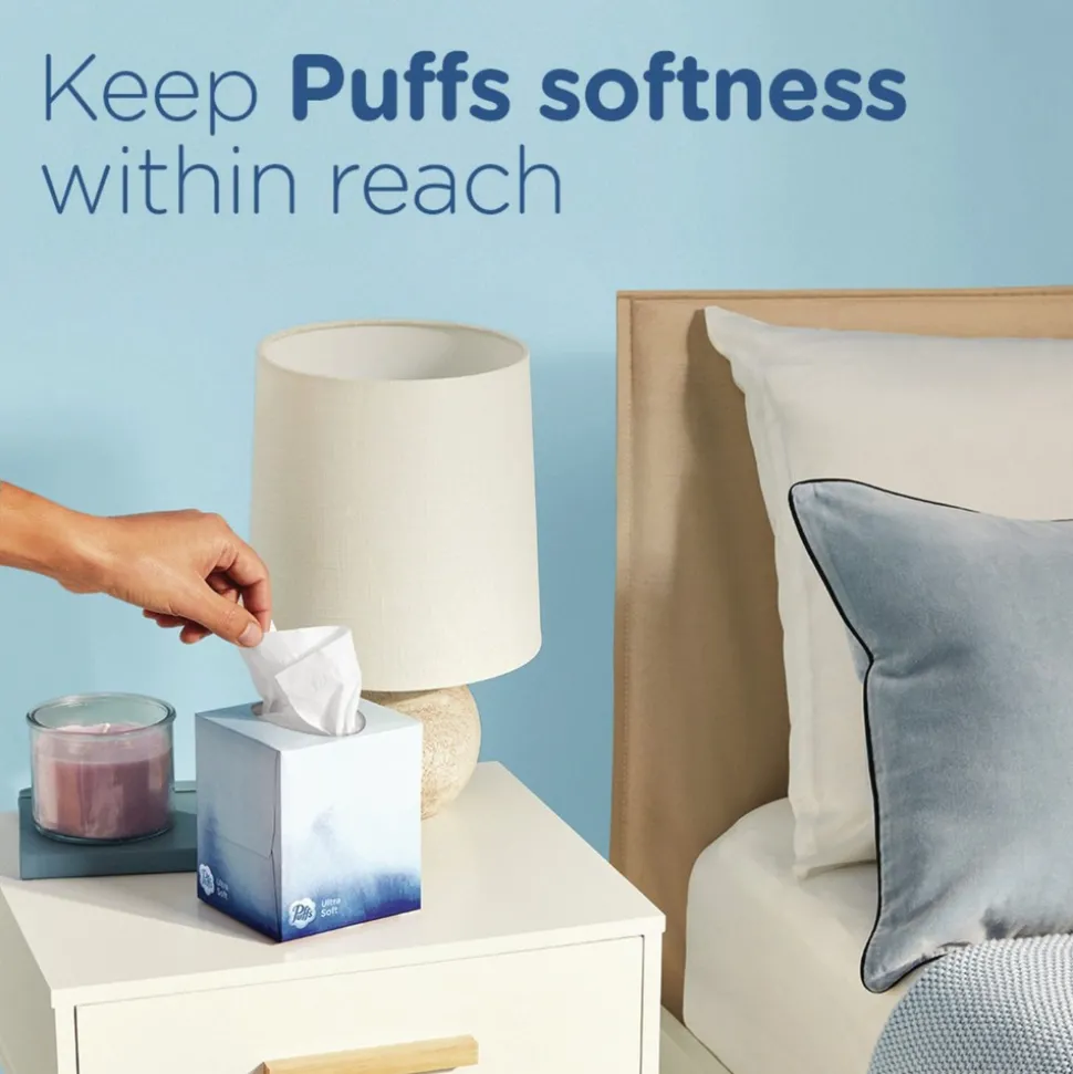Puffs Ultra Soft 2-Ply Facial Tissue - White (24/Carton)