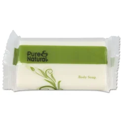 Pure & Natural # 1 1/2 in. Flow Wrap Bar Body and Facial Soap - Fresh Scent (500/Carton)