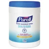 PURELL 9113-06 6.75 in. x 6 in. Fresh Citrus Sanitizing Hand Wipes - White, (6/Carton)