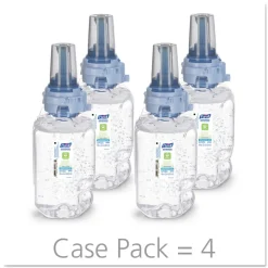 PURELL 8703-04 700 mL Fragrance Free Green Certified Advanced Refreshing Gel Hand Sanitizer for ADX-7 (4/Carton)
