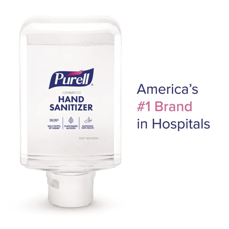 PURELL 8351-02 1,200 mL Refill Advanced Hand Sanitizer Foam For ES10 Automatic Dispensers - Fragrance Free (2/Carton)