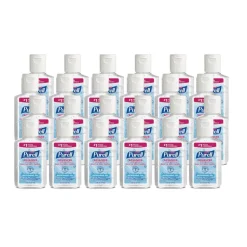 PURELL 9605-24 2 oz. Flip-Cap Bottle Advanced Refreshing Gel Hand Sanitizer - Clean Scent (24/Carton)