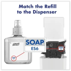 PURELL 1200 mL 5.25 in. x 8.8 in. x 12.13 in. ES6 Soap Touch-Free Dispenser - White